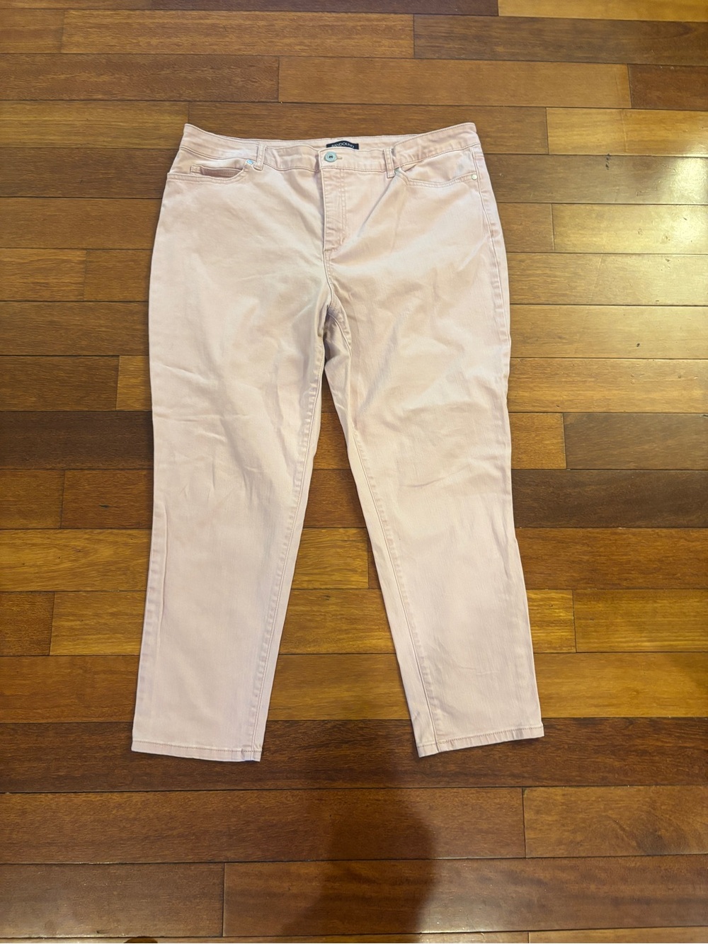 Bandolino Blush Pink Denim Pants Size 18
